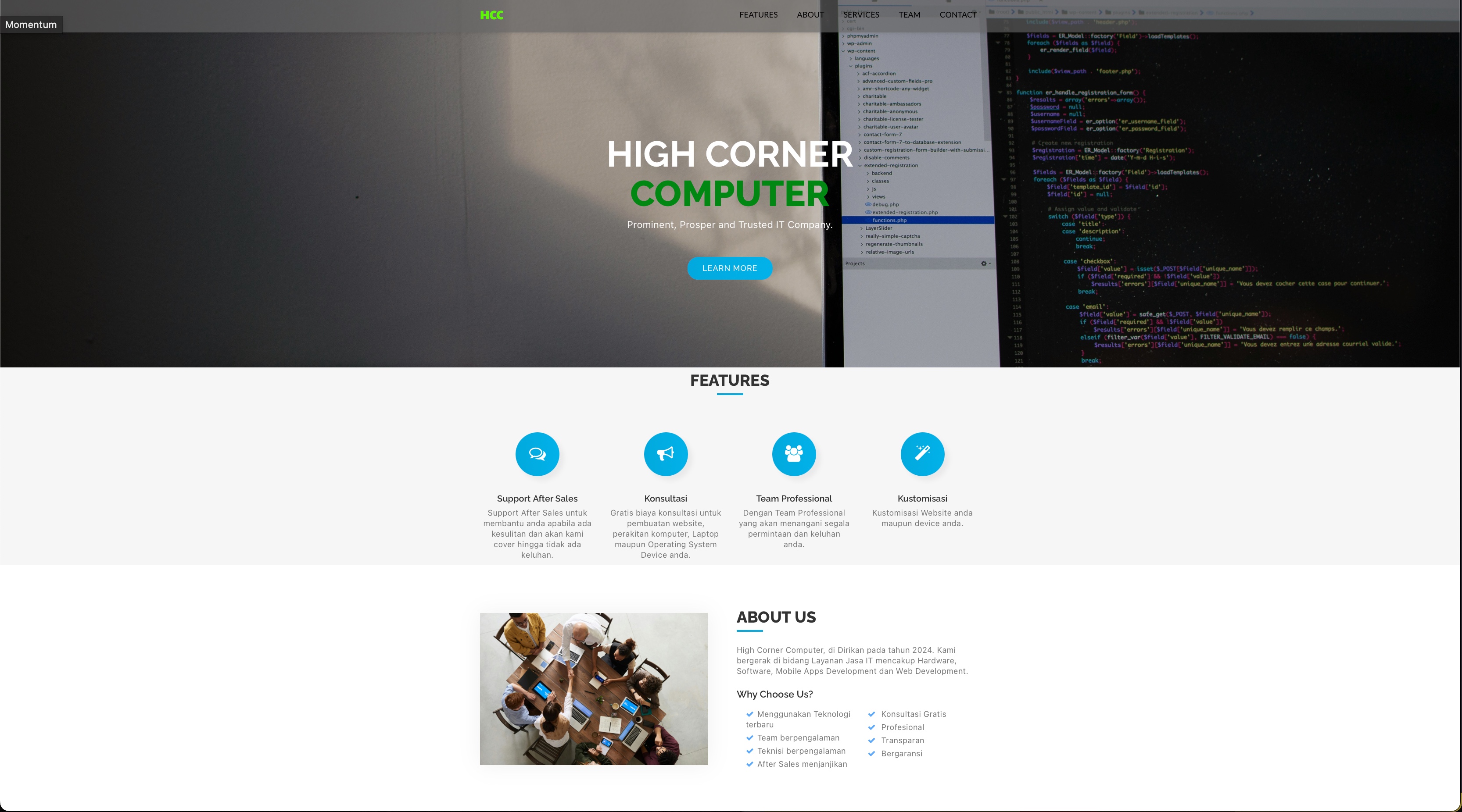 Homepage HCC